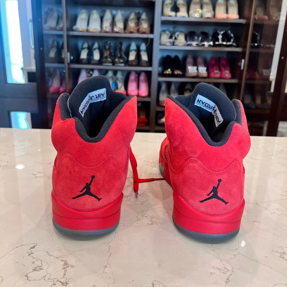 Nike Air Jordan 5 “Anthracite” Retro ‘Red Suede’ reflective tongue. Men’s 10.5 - Picture 6 of 15